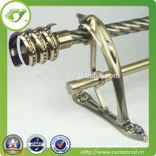 telescopic antique curtain rods,metal curtain rod double track